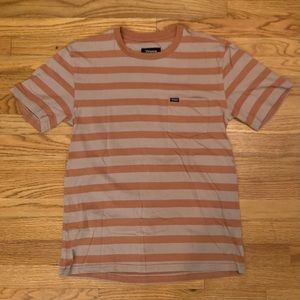 BRIXTON STRIPED SHORT SLEEVE / LARGE